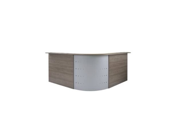 Scrivania Reception Frensy Florence con sopralzo 140x80x72 cm fianchi a pannello olmo - UFLSRSA14