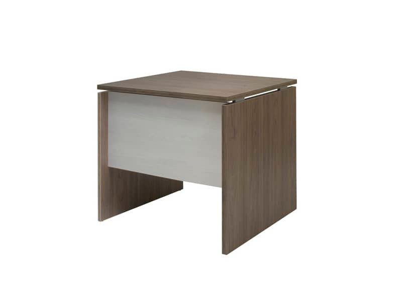 Scrivania Frensy Florence 80x80x72 cm fianchi a pannello olmo/frassino chiaro UFLS80