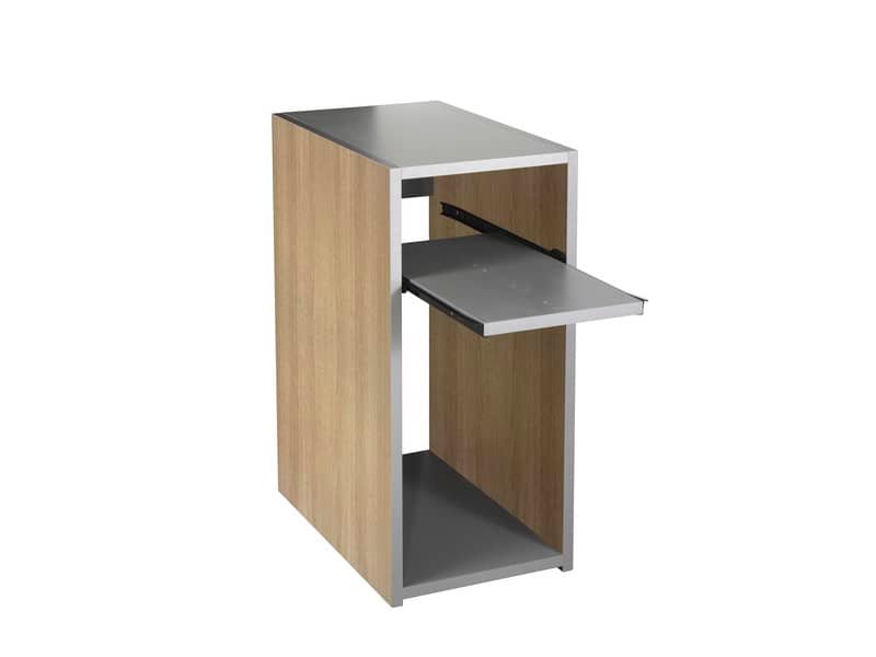 Mobile porta CPU Frensy Spirit 32x51x69 cm rovere/argento USPRMPCPU