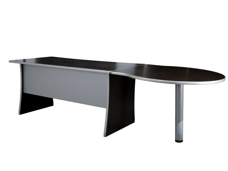 Penisola con gamba metallica Frensy Spirit 100x100x72 cm weng‚ USPWP100