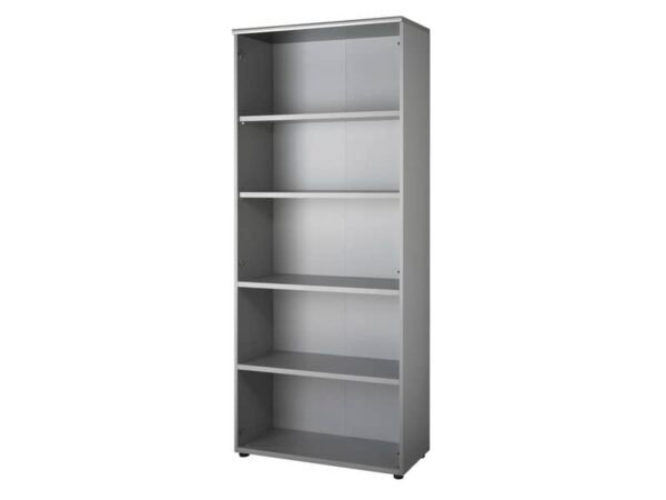 Mobile alto a giorno Frensy Spirit 3 ripiani doppia larghezza 90x45x210 cm top rovere - struttura grigia - USPRM210