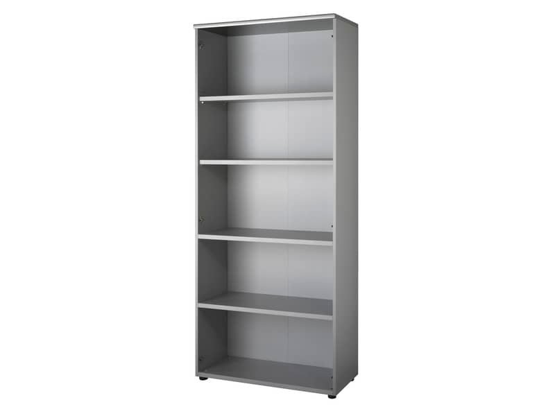Mobile alto a giorno Frensy Spirit 3 ripiani doppia larghezza 90x45x210 cm top rovere – struttura grigia – USPRM210