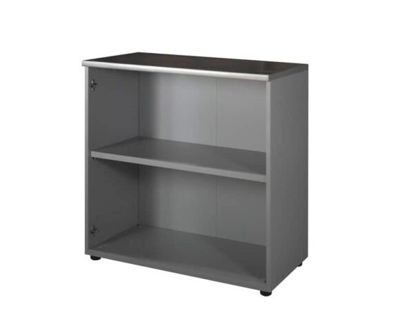 Mobile basso a giorno Frensy Spirit 1 ripiano doppia larghezza 90x45x90 cm top weng‚ - struttura grigio - USPWM99