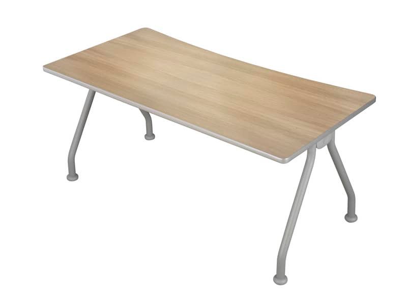 Scrivania con gambe metalliche Frensy Spirit 180x80x72 cm rovere USPRSM18