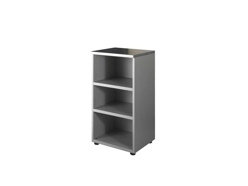 Mobile basso a giorno Frensy Spirit 1 ripiano 45x45x90 cm top weng‚ struttura grigio – USPWM94