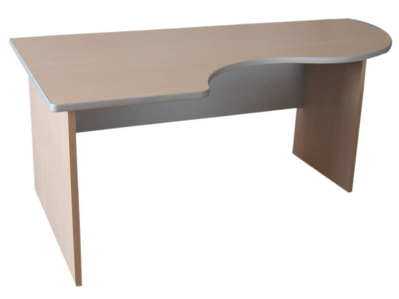 Scrivania informatica con semipenisola sinistra Frensy EMOTION 160x100x72 cm rovere – UEMWS16S