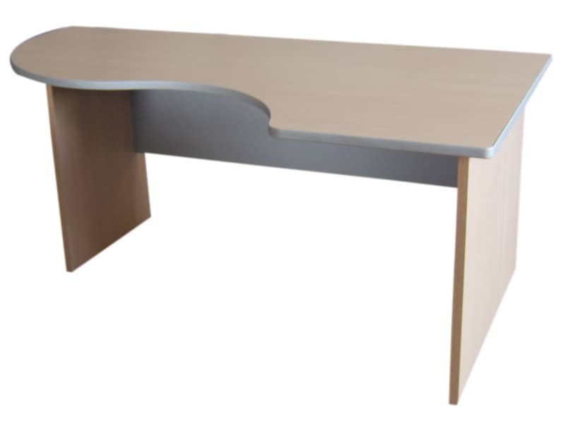 Scrivania informatica con semipenisola destra Frensy EMOTION 180x100x72 cm rovere – UEMWS18D