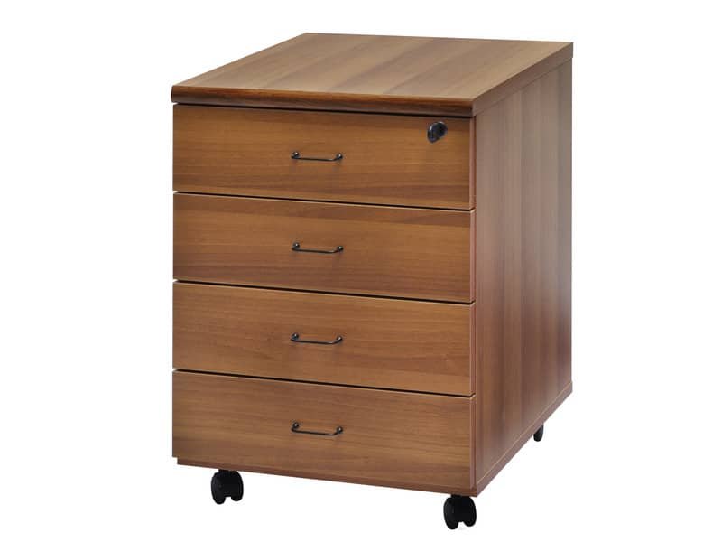 Cassettiera 4 cassetti Frensy BYTE 44x52x63 cm noce tabacco UFBNC4C