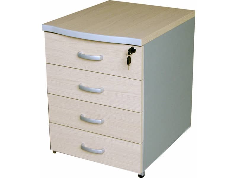 Cassettiera 4 cassetti Frensy EMOTION 44x55x63 cm rovere UEMS4C
