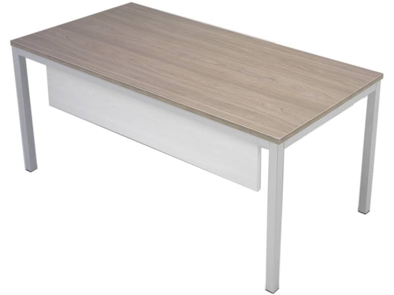 Scrivania con gambe metalliche Frensy Florence 140x80x72 cm olmo frassino chiaro – UFLSM14