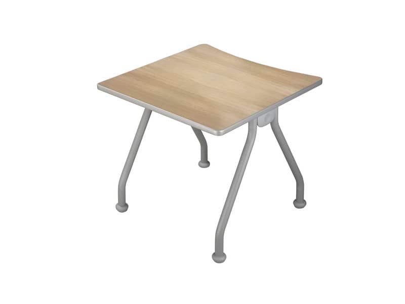 Scrivania con gambe metalliche Frensy Spirit 80x80x72 cm rovere USPRSM80