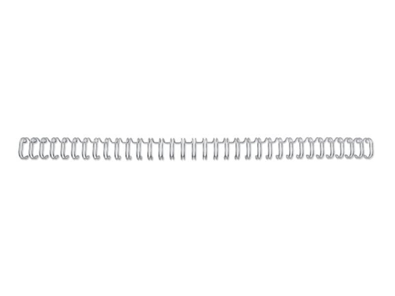 Spirali metalliche a 34 anelli GBC Wirebind 12 mm A4 argento – fino a 115 fogli – conf. 100 pezzi – RG810897