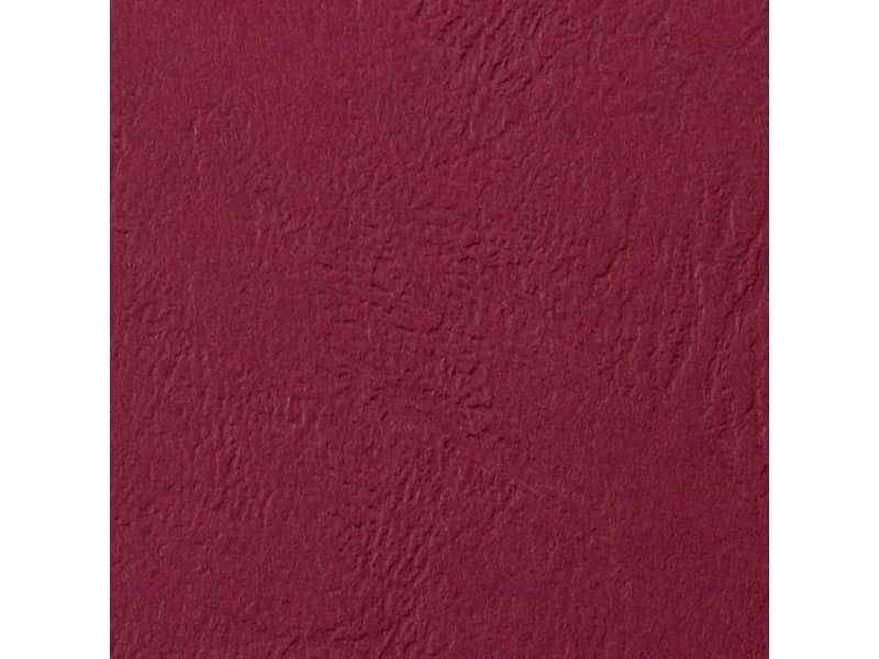 Copertine per rilegatura GBC Leathergrain in cartoncino goffrato A4 rosso scuro – conf. 100 pezzi – CE040030