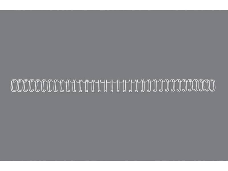 Spirali metalliche a 34 anelli GBC Wirebind 11 mm A4 bianco – fino a 100 fogli – conf. 100 pezzi – RG810770