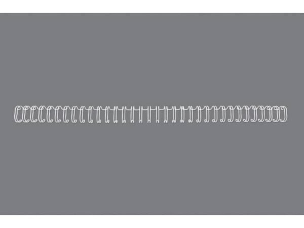 Spirali metalliche a 34 anelli GBC Wirebind 12 mm A4 bianco - fino a 115 fogli - conf. 100 pezzi - RG810870