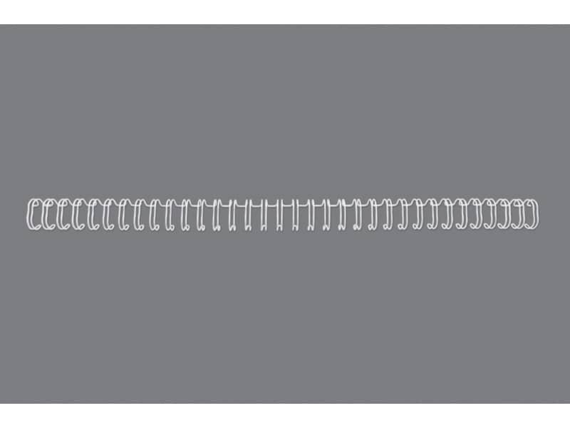 Spirali metalliche a 34 anelli GBC Wirebind 12 mm A4 bianco – fino a 115 fogli – conf. 100 pezzi – RG810870