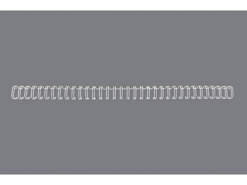 Spirali metalliche a 34 anelli GBC Wirebind 14 mm A4 bianco – fino a 125 fogli – conf. 100 pezzi – RG810970