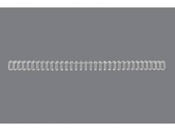 Spirali metalliche a 34 anelli GBC Wirebind 9 mm A4 bianco - fino a 85 fogli - conf. 100 pezzi - RG810670