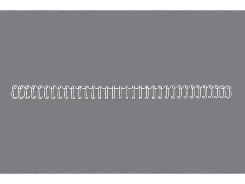 Spirali metalliche a 34 anelli GBC Wirebind 8 mm A4 bianco – fino a 70 fogli – conf. 100 pezzi – RG810570