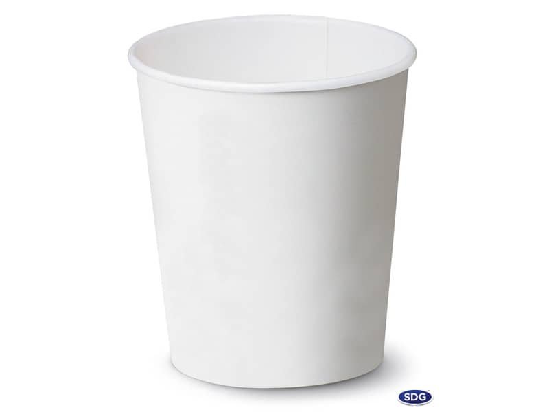 Bicchiere 5,5oz (180 ml) Bianco in cartoncino Scatolificio del Garda Bianco – Conf. 50 pezzi – 111-00-S