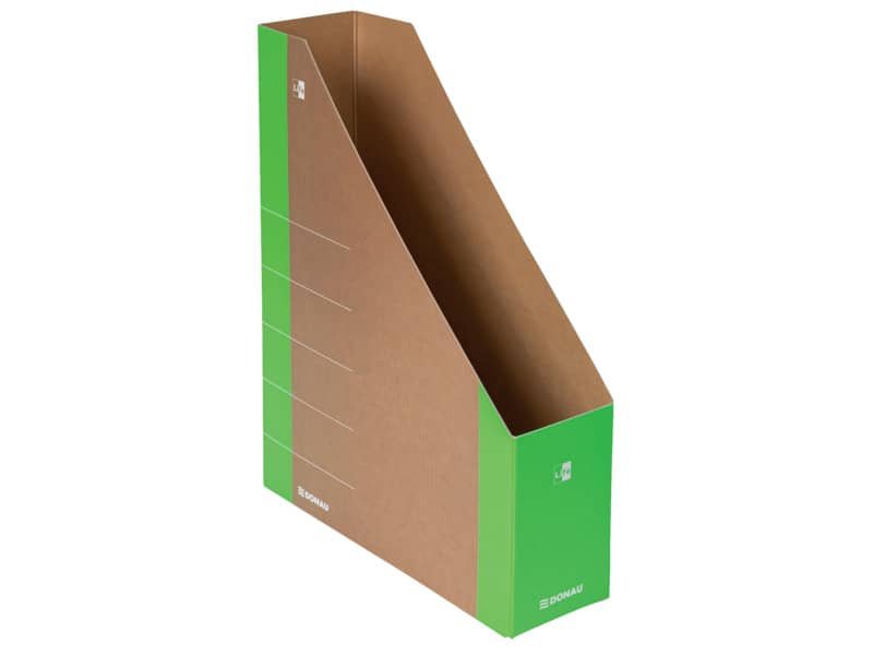 Portariviste in cartone formato A4 dorso 5 cm Donau verde 3550001FSC-06