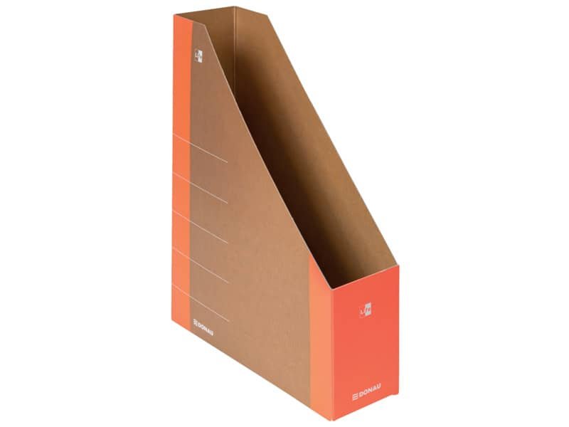 Portariviste in cartone formato A4 dorso 5 cm Donau arancione 3550001FSC-12