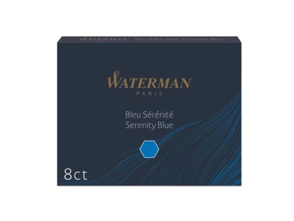 Cartucce inchiostro per Stilografica Waterman in conf. 8 pezzi Waterman inchiostro blu - S0110860