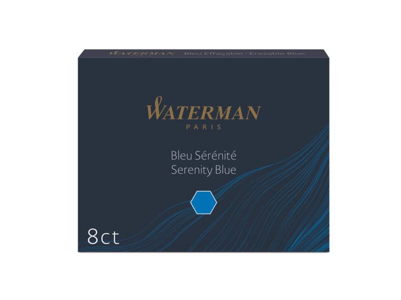 Cartucce inchiostro per Stilografica Waterman in conf. 8 pezzi Waterman inchiostro blu – S0110860