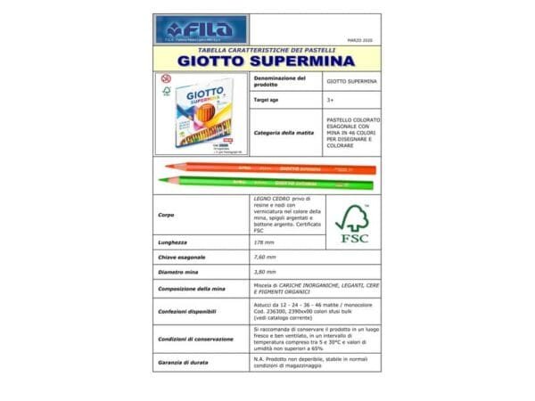 Matita colorata GIOTTO Supermina porpora  23901500