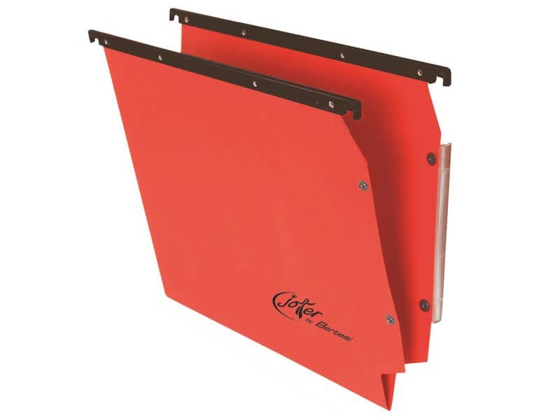 Cartelle sospese laterali per armadi Linea Joker 33 cm fondo V – rosso conf. 25 pezzi – 414F LINK – A4