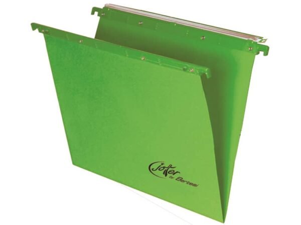 Cartelle sospese orizzontali per cassetti Linea Joker 33 cm fondo V - verde conf. 25 pezzi 400/330 LINK - A6