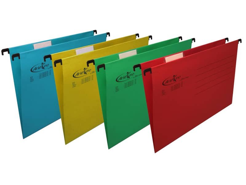Cartelle sospese orizzontali per cassetti Linea Arlekino 33 cm fondo V – assortiti conf. 10 pezzi 060/330 LC -Z7