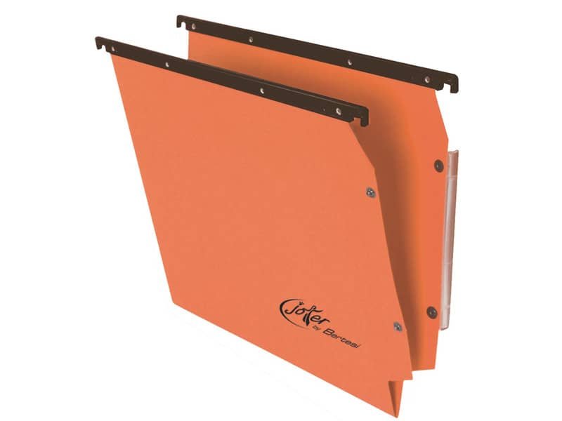 Cartelle sospese laterali per armadi Linea Joker 33 cm fondo V – arancio conf. 25 pezzi – 414F LINK – A2