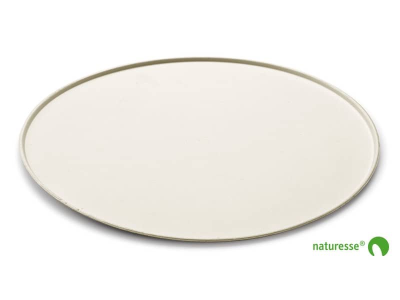 Piatto pizza  32,5 cm in polpa di cellulosa Scatolificio del Garda Bianco – Conf. 50 pezzi – 10485