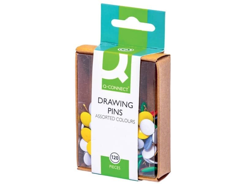 Puntine da disegno Q-Connect diametro testa 9 mm assortiti conf. da 120 – KF02020