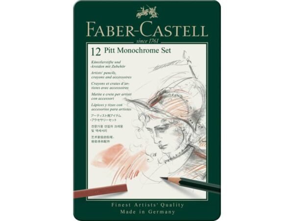 Set metallo Faber Castell Monochrome belle arti small conf. 12 elementi - 112975