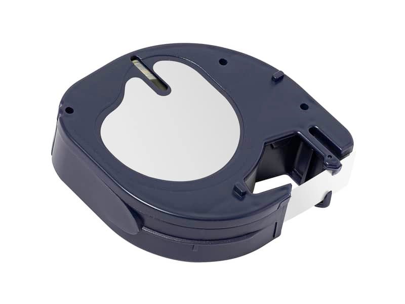Nastro per etichettatrice Q-Connect compatibile con Dymo LetraTag – plastica nero/giallo – 12 mm x 4 m – KF18838