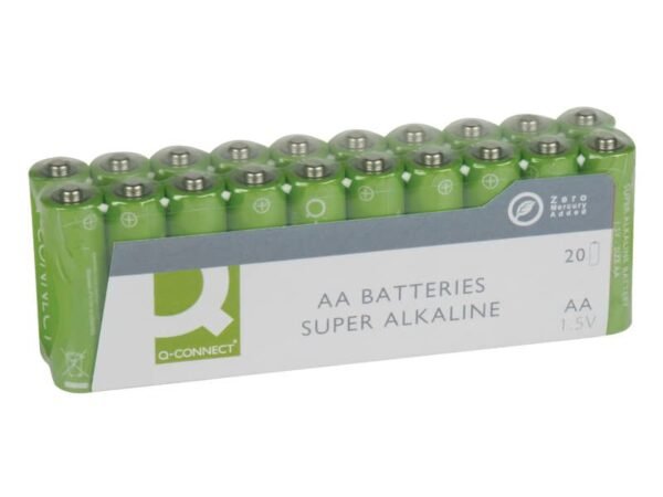 Batterie alcaline Q-Connect AA  conf. 20 pezzi - KF10848