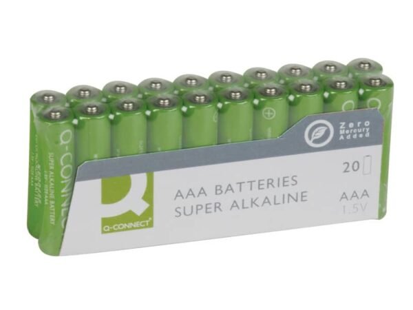 Batterie alcaline Q-Connect AAA  conf. 20 pezzi KF10849