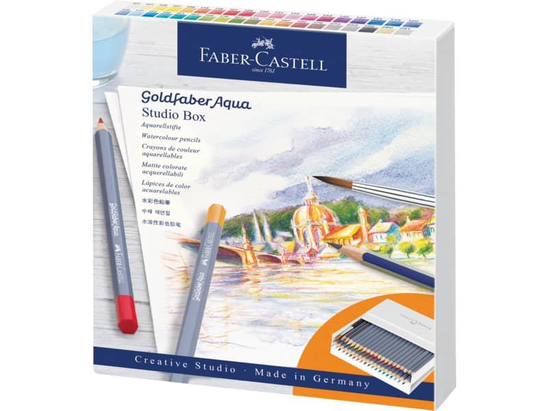Matite acquarellabili Faber-Castell Goldfaber Aqua colori assortiti – conf. 38 pezzi – 114616