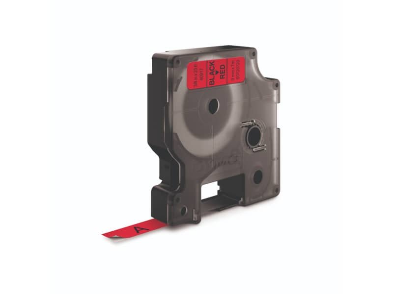 Nastro per etichettatrici Dymo D1 9 mm x 7 m Nero/Rosso S0720720