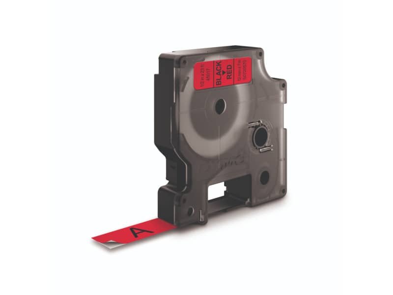Nastro per etichettatrici Dymo D1 12 mm x 7 m Nero/Rosso S0720570