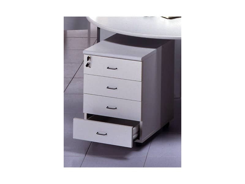 Cassettiera 4 cassetti Frensy BYTE 44x52x63 cm grigio UBGC4C