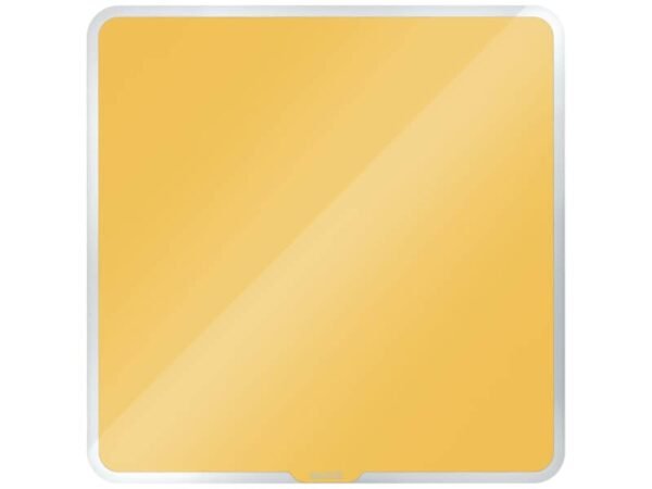 Lavagna magnetica in vetro Leitz Cosy - 450x450mm - giallo caldo 70440019