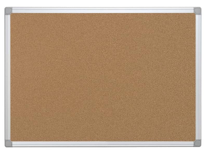 EC – Pannello in sughero Q-Connect 60×45 cm con cornice in alluminio KF03560