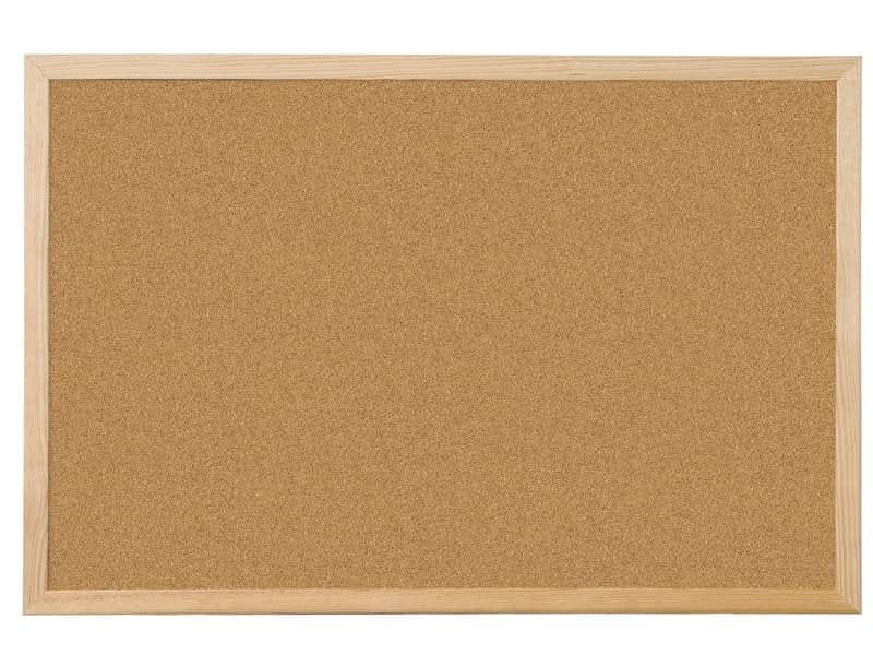 Pannello in sughero Q-Connect 90×60 cm con cornice in legno KF03567