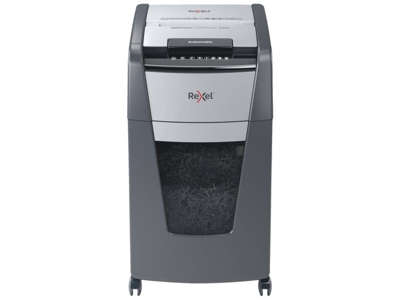 Distruggidocumenti uso moderato Optimum AutoFeed+ 225X EU Rexel – P-4 – 60 L – taglio a frammenti 4×28 mm – 2020225XEU