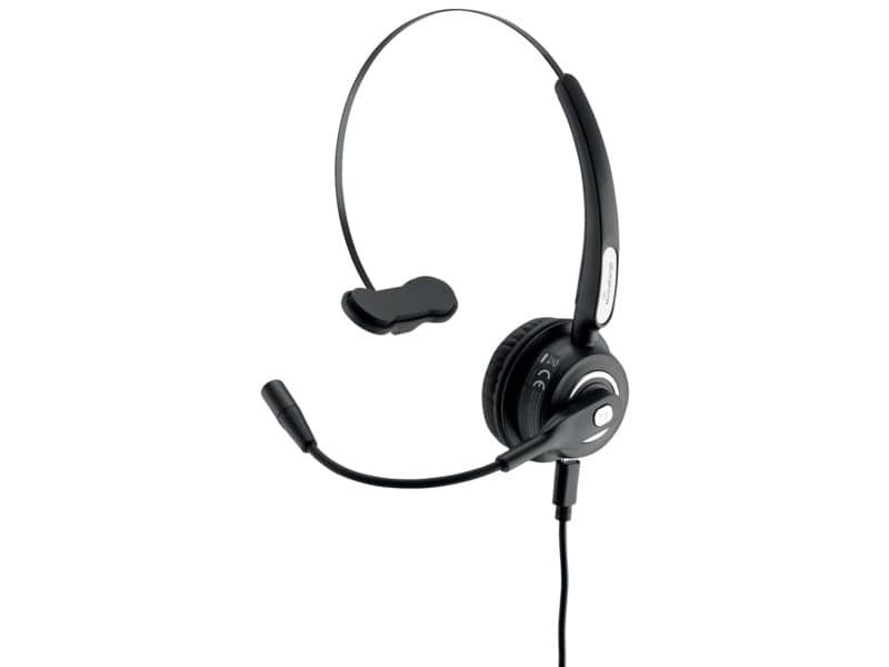 Cuffia mono auricolare per PC Media Range wireless con microfono – batteria 180mAh – nero – MROS305