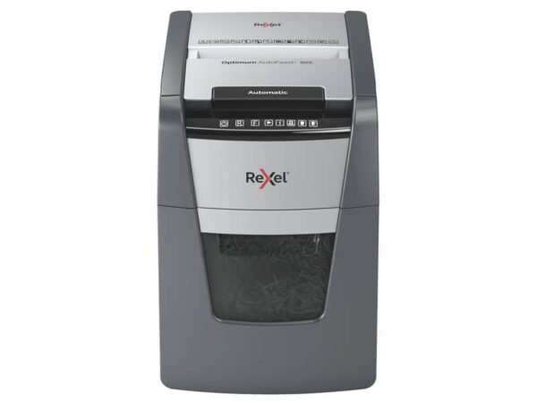 Distruggidocumenti uso moderato Optimum AutoFeed+ 90X EU Rexel - P-4 - 34 L - taglio a frammenti 4x28 mm - 2020090XEU