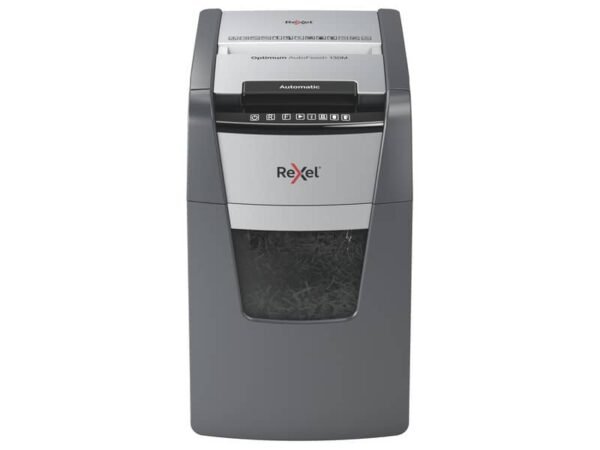 Distruggidocumenti uso moderato Optimum AutoFeed+ 130M EU Rexel - P-5 - 44 L - taglio a frammenti 2x15 mm - 2020130MEU